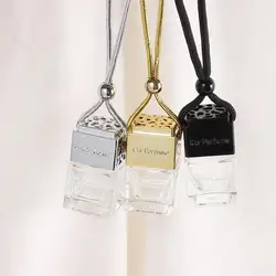 1/3PCS Hanging Empty Car Perfume Bottle Essential Oils Diffuser Fragrance Glass Bottles Air Fresher Auto Ornament Home Decor