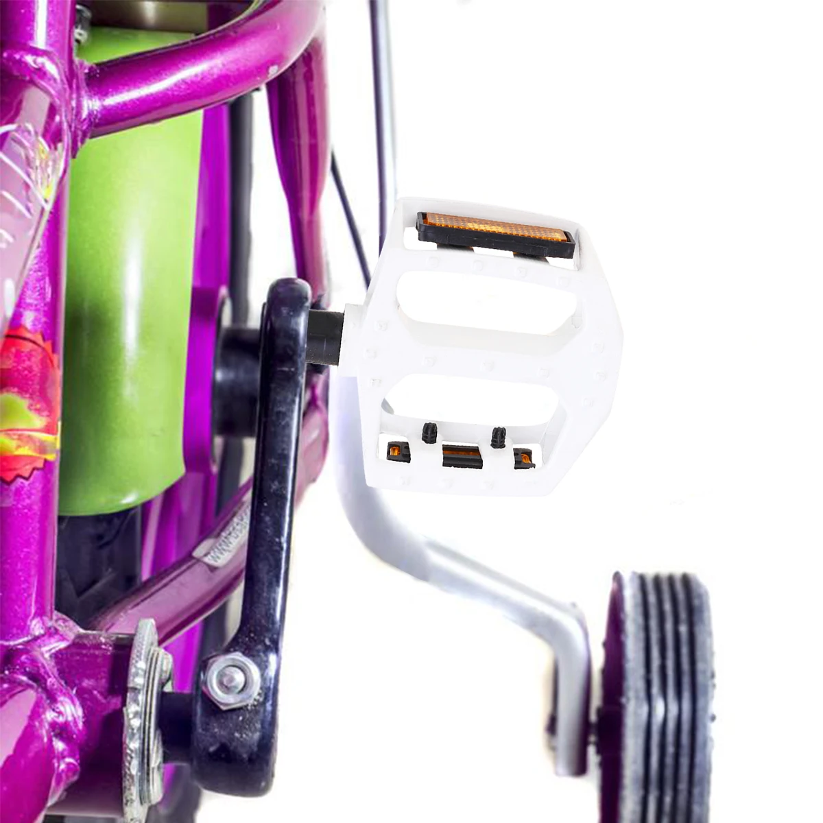 

Bicycle Pedal White Aluminum Mountain Accessories Replacement Metal Durable Practical Long Ride Comfortable Efficient Suitable