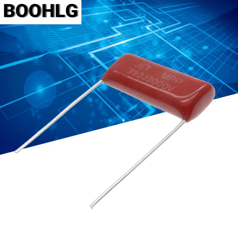 10PCS CBB Thin film capacitor 3000V 392J P22 3KV 392 3900P 3.9NF FOOT22MM