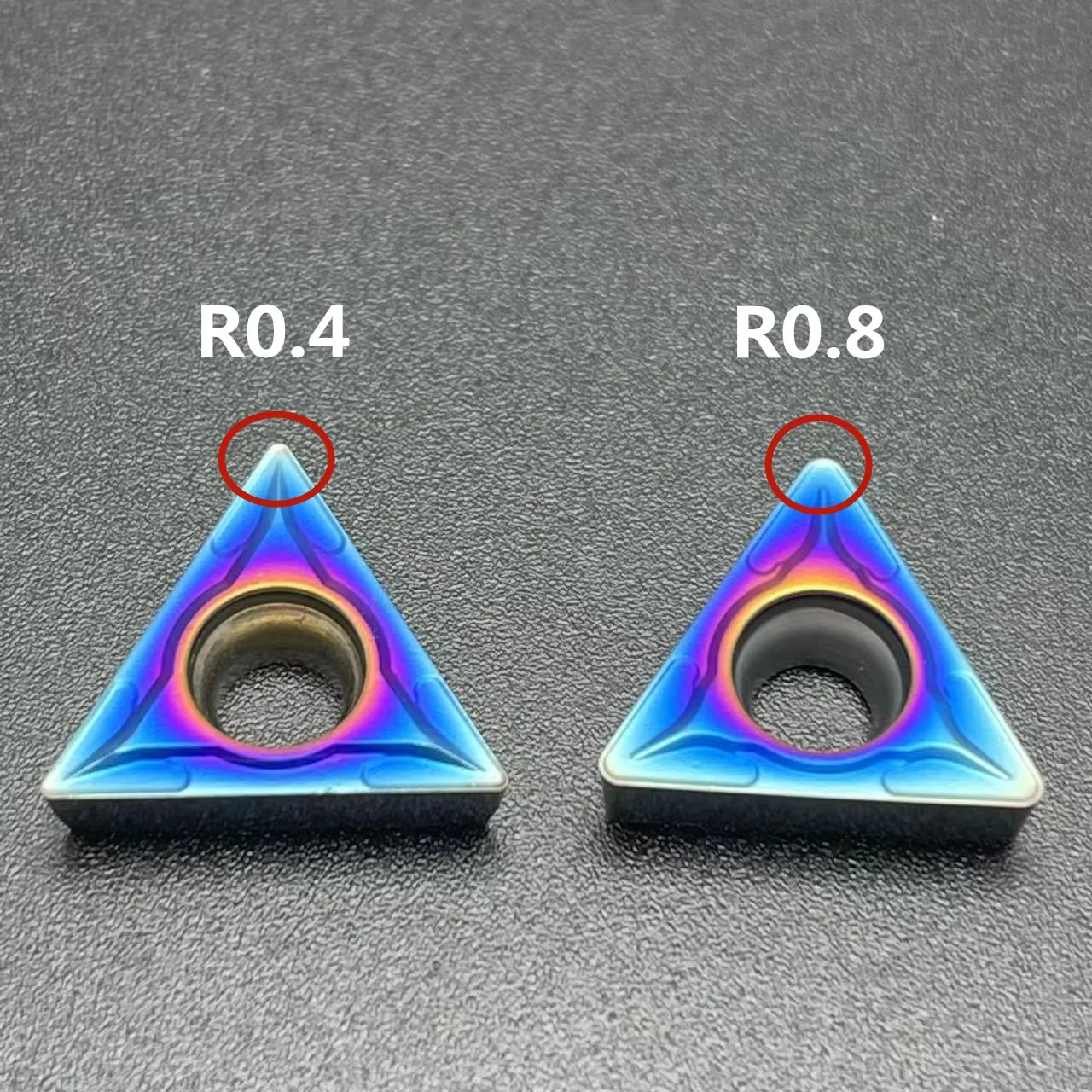 Hochwertige Nano-Blaue TCMT110204 TCMT110208 TCMT16T304 TCMT16T308 Hartmetall-Einsätze für Außendrehwerkzeuge CNC-Drehmaschinenwerkzeuge – Detail 4