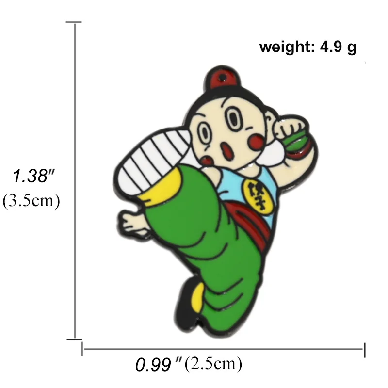 드래곤 볼 Wukong 애니메이션 라펠 핀 백팩 청바지 에나멜 브로치 핀, 여성 패션 쥬얼리 선물, 슈퍼 사이어인 원 만화 배지