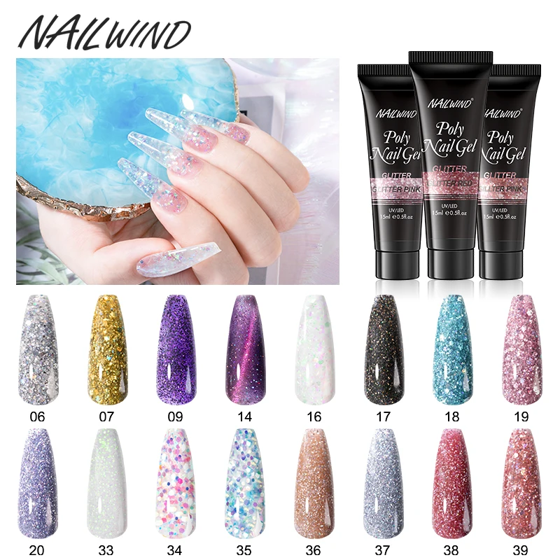 

NailWind Quick Builder Poly Varnishes Gel Nail Extension Semipermanent Acrylic Hybrid Gel Nail Polish Mini/15ml