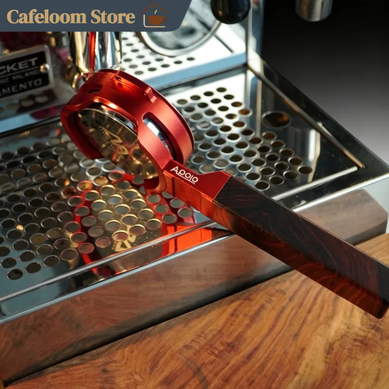 Apollo 58mm Flat Hollow Coffee Portafilter Handle Colorful Solid Wood For E61 La Marzocco Espresso Machine Home Coffee Bar
