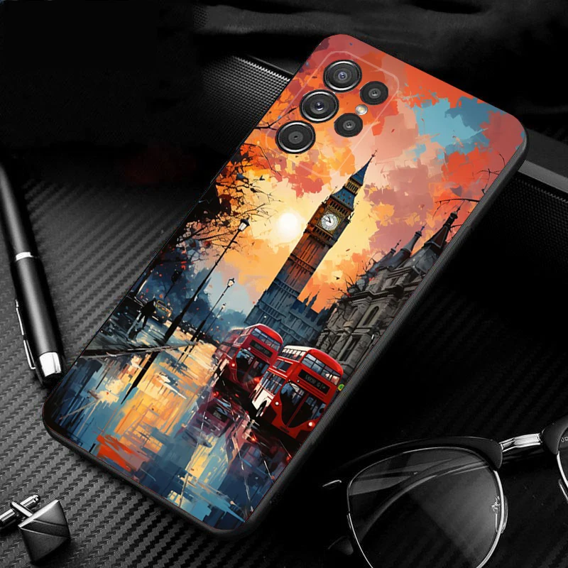 

London aesthetics Phone Case For Samsung Galaxy S25 S24 S23 S22 S21 Ultra S24 S23 S22 S21 S25 Plus S24 S20 FE