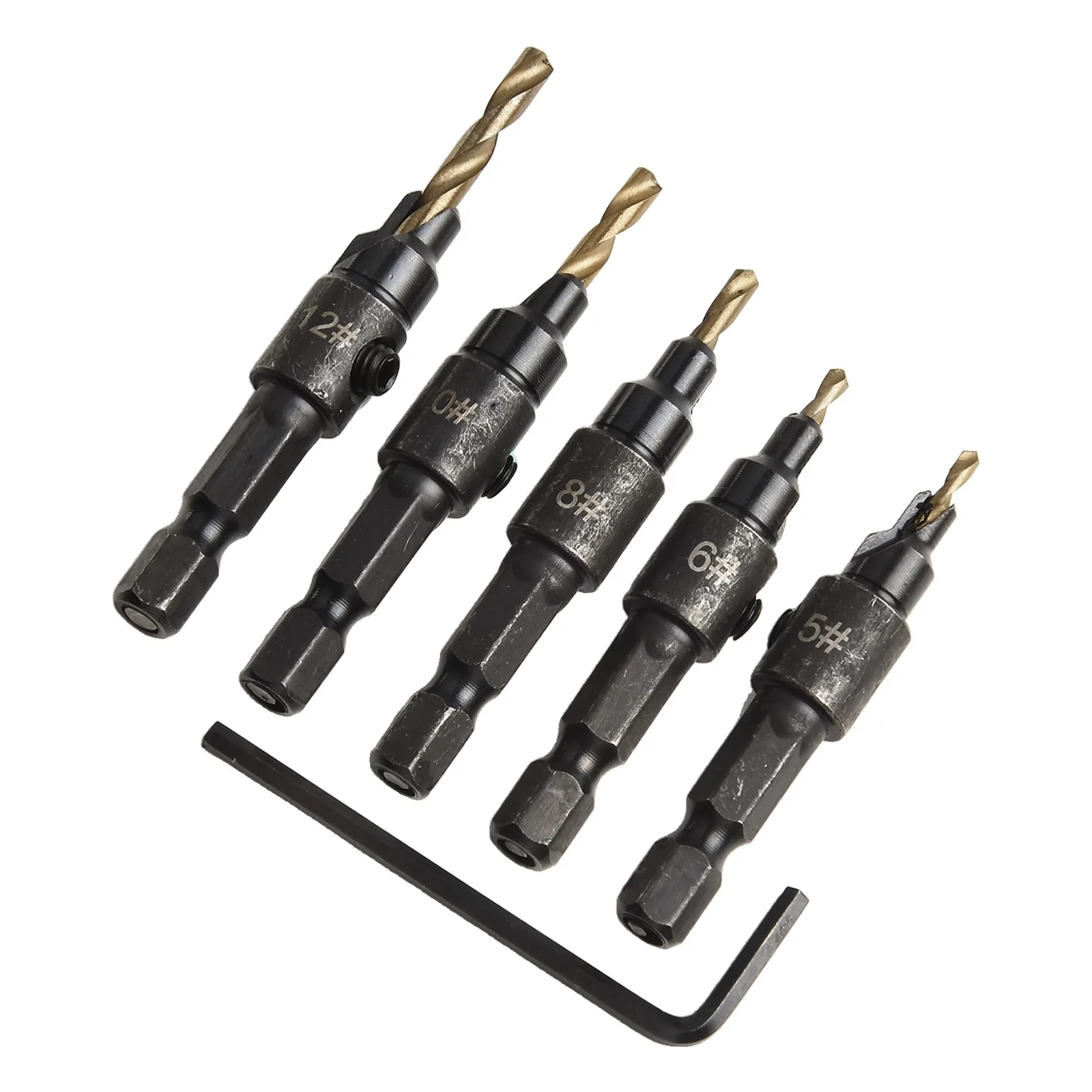 Kit trapano regolabile Trapano a cambio rapido regolabile Ampia compatibilità Lunghezza di perforazione regolabile per materiali diversi