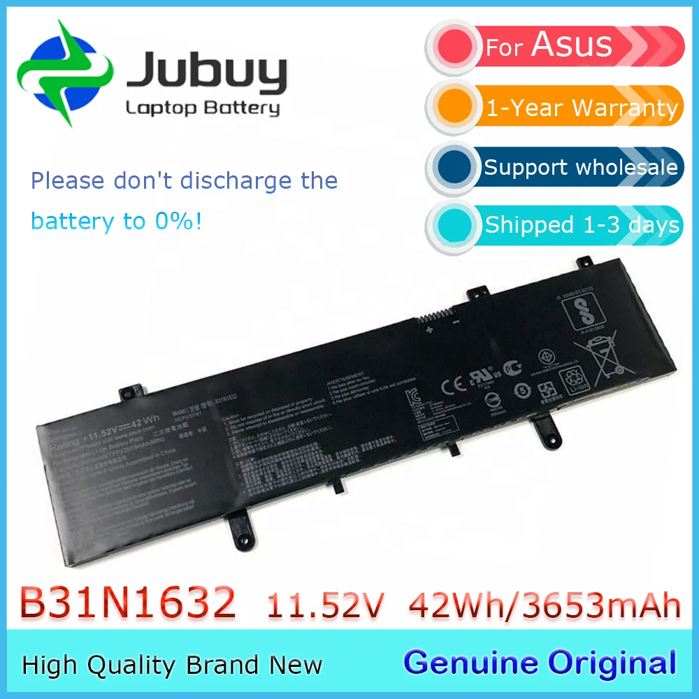 B31N1632 11.52V 42Wh Original Laptop Battery for ASUS ZenBook S4000U S4100U X405U Vivobook 14 X405UA X405UR X405UQ