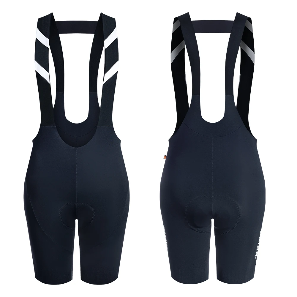 Santic Women's Cycling Bibs Italy Imported 7Hours Padded Bib Short Pants Summer Breathable Reflective MTB Road Racing Bottoms
