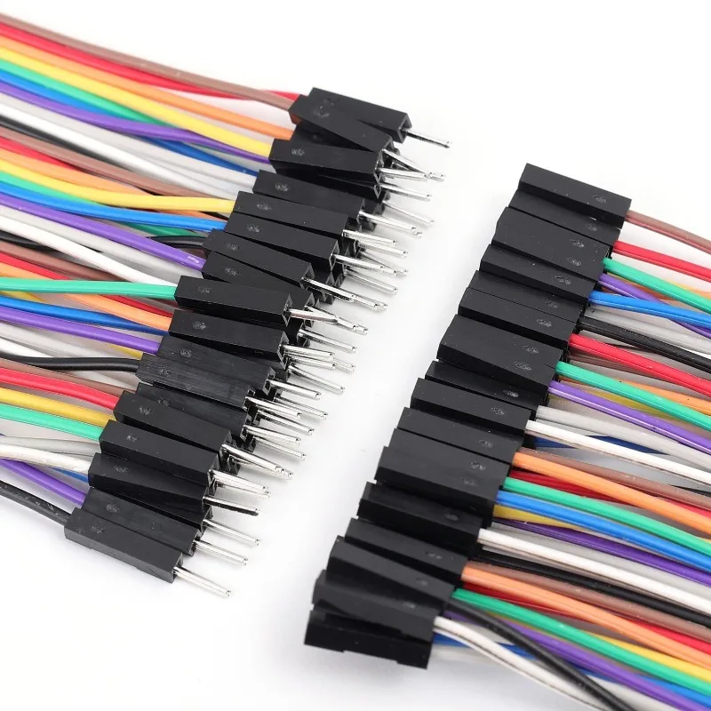 40Pin Dupont Cable Ribbon Jumper Wire Kit 16.5cm 17.5cm Male Female 24AWG Copper Line Set for DIY Arduino Breadboard PCB view 5