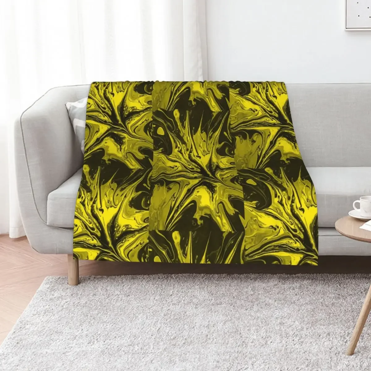 

Modern trendy abstract turquoise gold swirls Throw Blanket Thermals For Travel wednesday Giant Sofa Plaid Blankets