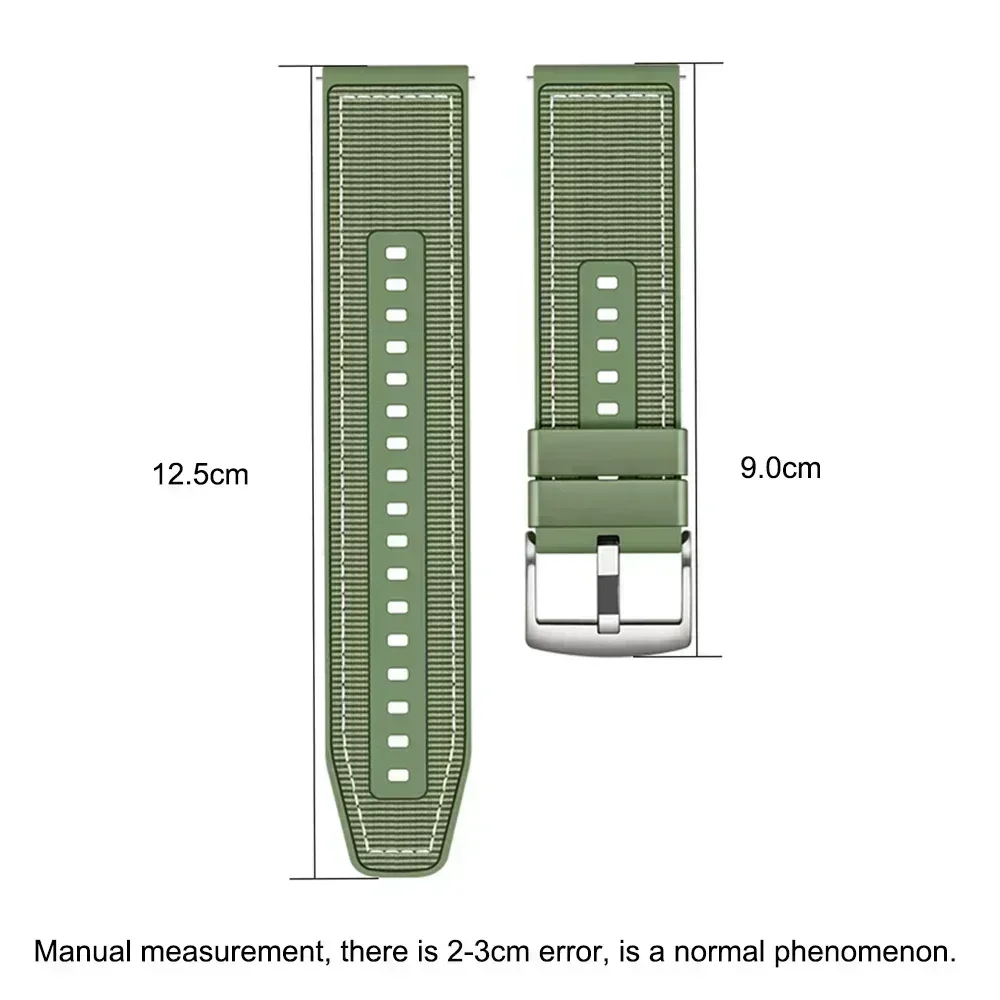 Official 22mm Strap For Huawei Watch GT6 pro 46mm Nylon Composite Band for Huawei Watch 5 4/GT6 5 4 3 2 46mm/GT5 4 Pro Bracelet