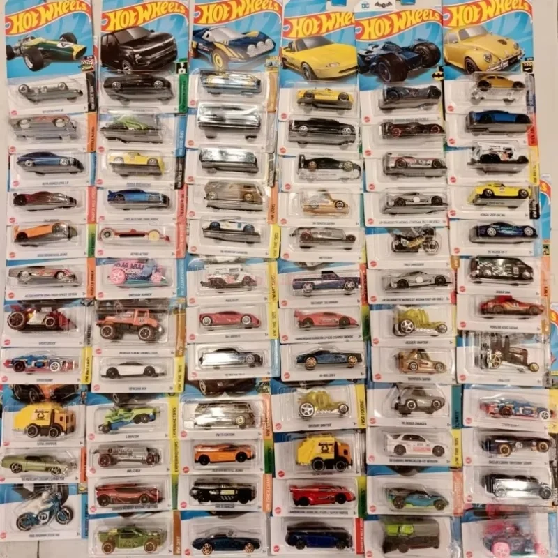 Hotwheels auténticos rueda de fuego de viento 24q lote de coche de aleación Bugatti Flying Fire Meteor Porsche Roll Royce Ford Mustang serie juguete para regalo