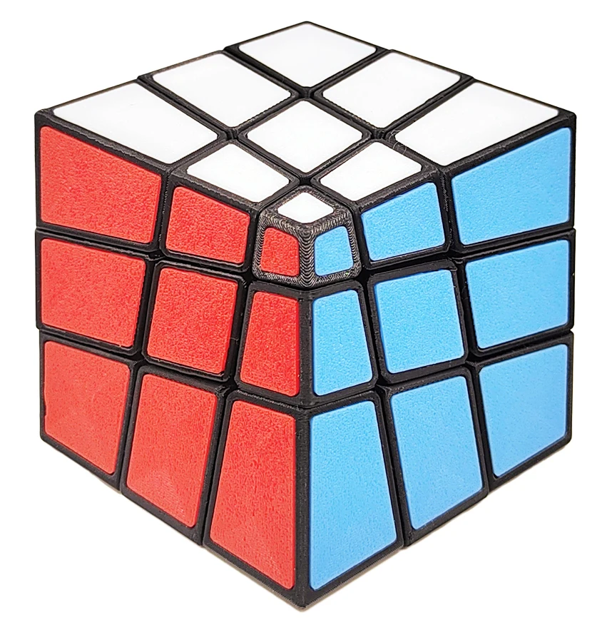 Zepuzzles スクイーズ 3x3 ホワイトタイル付きマジックキューブ スクイーズ 3x3 6 色タイル付きスピードキューブプロフェッショナルパズルおもちゃキッズギフト