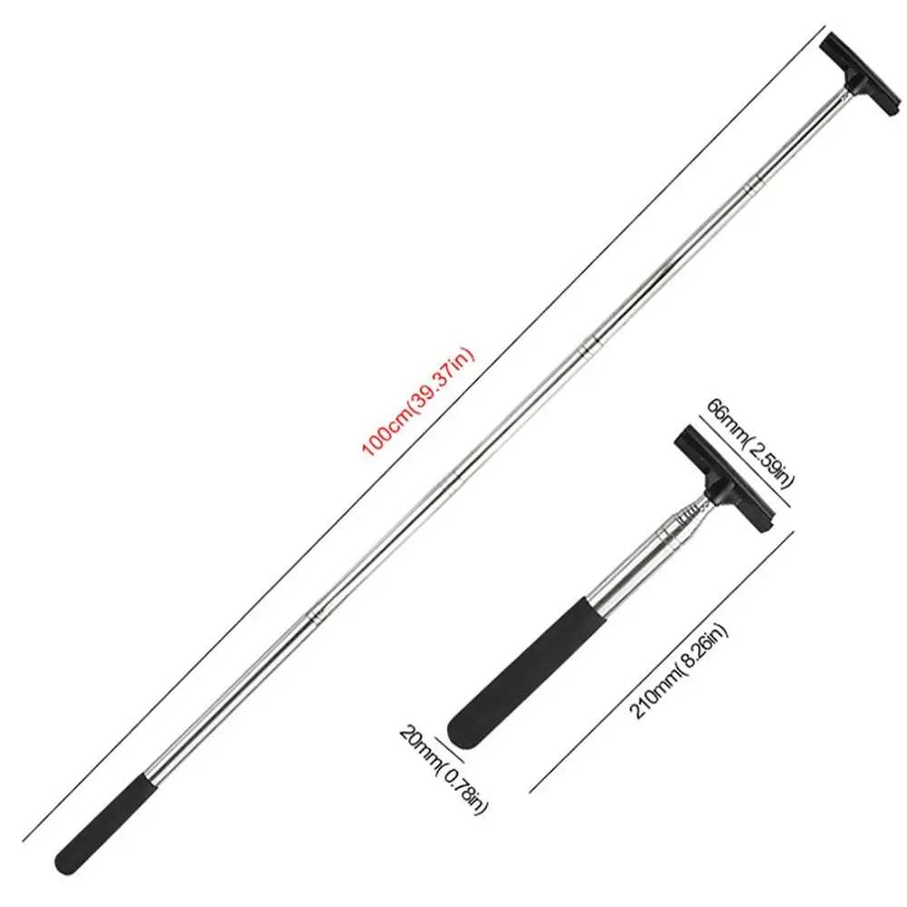 NUOVO Tergicristallo per specchietto retrovisore per auto in gomma, in acciaio inossidabile, retrattile, per la pulizia della pioggia, per la rimozione dell'acqua dello specchietto retrovisore