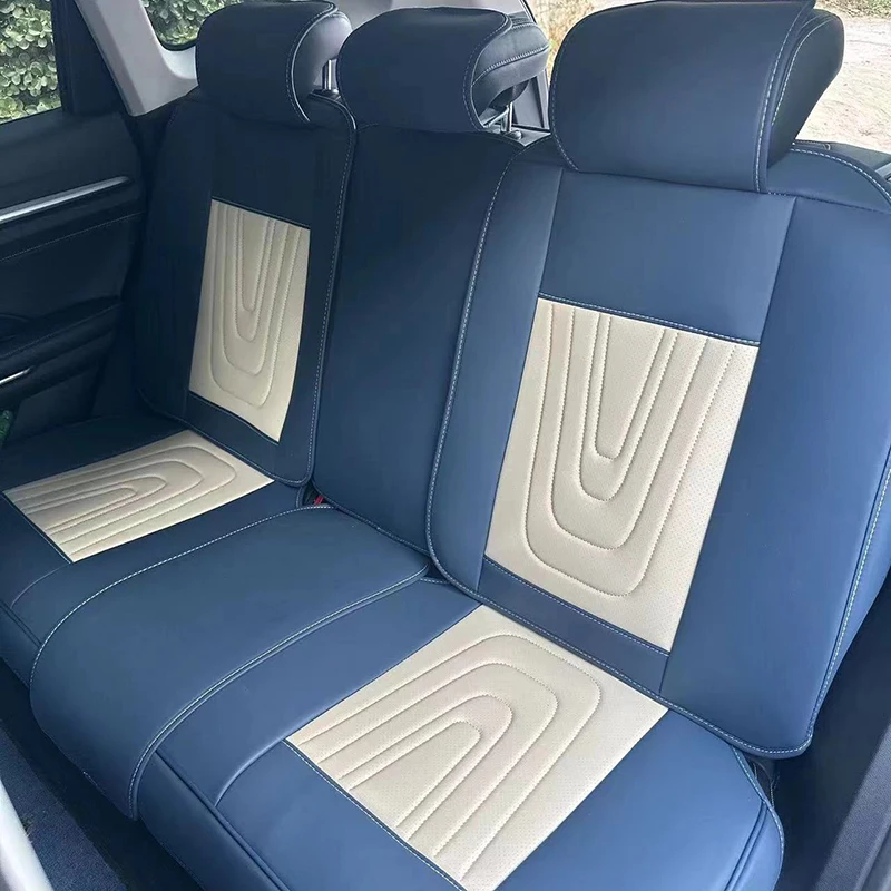 Universal Car Seat Kits Covers Durable ECO Diamond Lattice Quality Leather Seat Cover for 90% Sedan SUV 5-Seaters Car