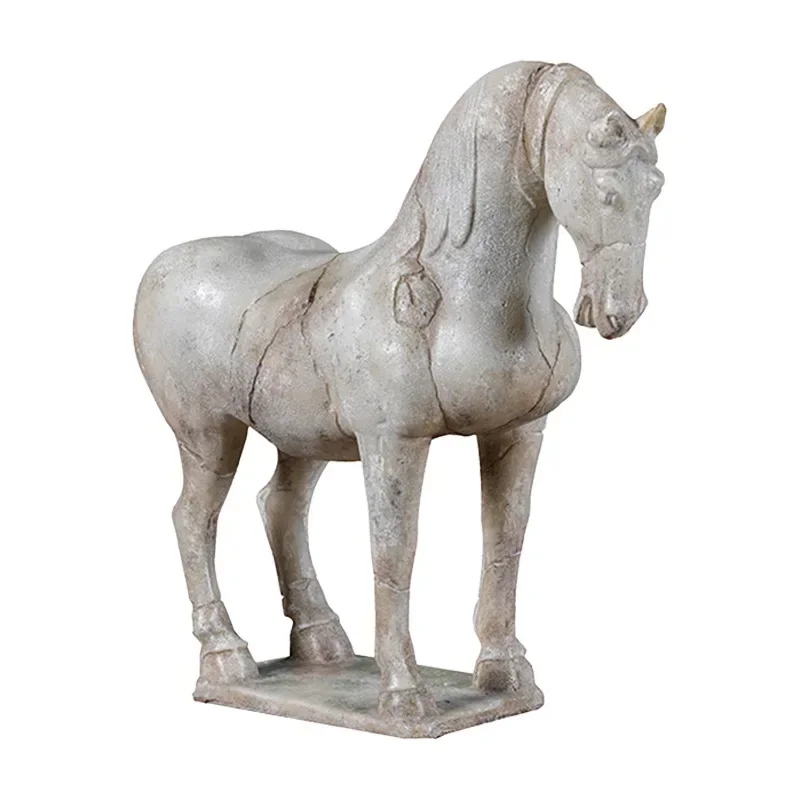 Creative Resin Horse Sculpture Antique Quiet Immediately Crafts Home Soft Decoration