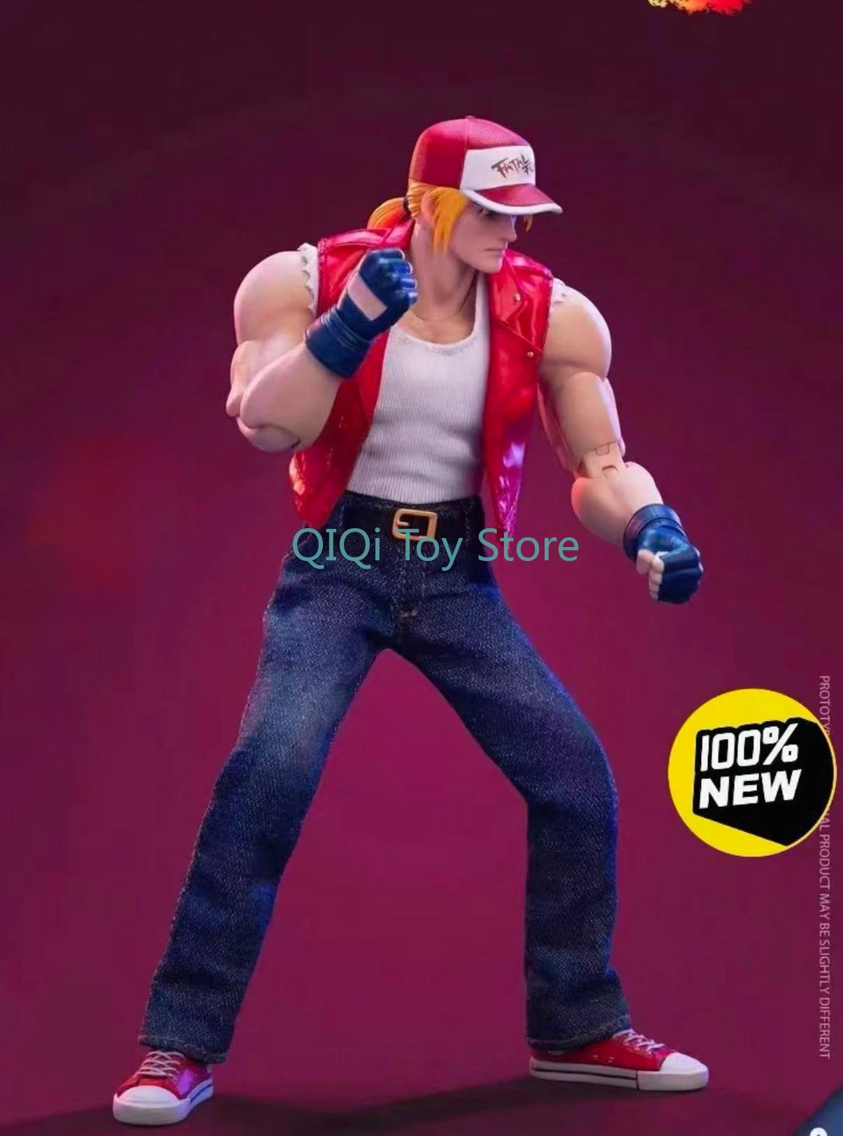 

in stock Swallowing Time SNK Genuine Boxing King 97 Terry Bogard 1/12 Movable Doll Handicraft Model