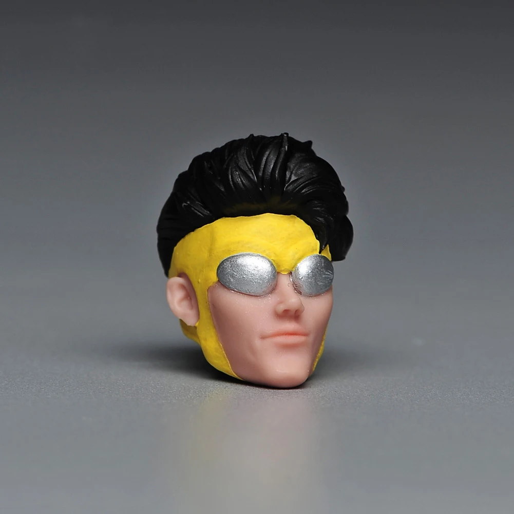 Dipinto 1/12 Invincibile Anime Boy Head Sculpt Hero Personaggi Intagliati Modello Per 6 "Maschio ML Action Figure Corpo Bambole Giocattoli