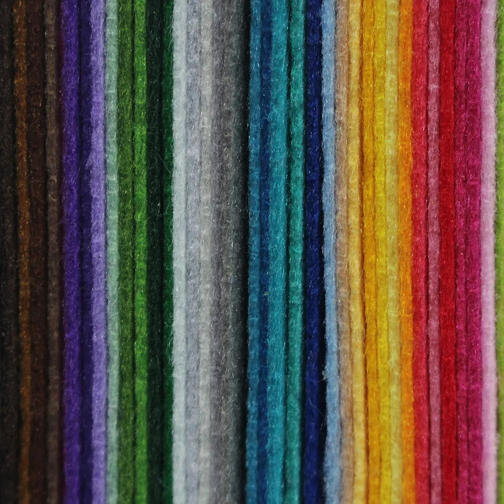 

40 шт. разноцветных листов фетра из шерстяной ткани, нетканый фетр для поделок, рукоделия, пэчворка, декоративных аппликаций