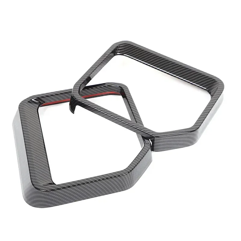 Para Toyota Land Cruiser Prado 250 2024 ABS negro espejo retrovisor de coche lluvia ceja marco decorativo decorar accesorios de coche