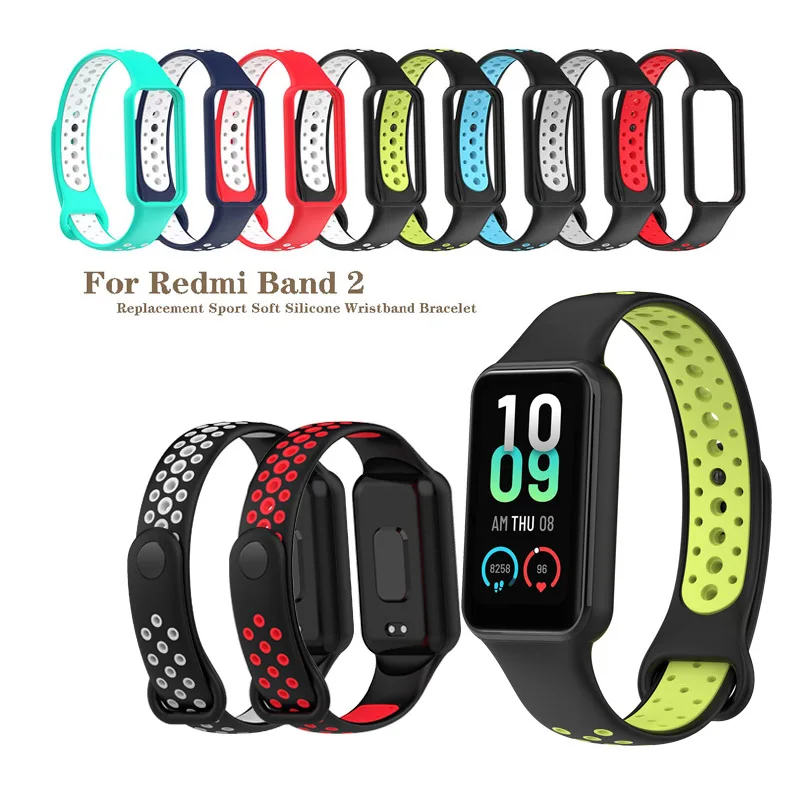 

For Redmi Band 2 Strap Silicone Breathable Band For Xiaomi Smart Band 8 Active Strap Replacement