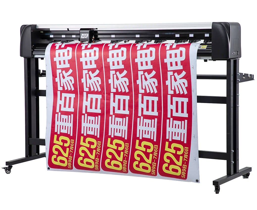 

Auto Feed Patrol Location Die Cutting Machine High Precision CCD Camera Double Heads Vinyl Film Cutting Servo Motor