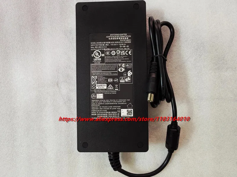 ของแท้ ADS-360RLB-20-1 200360E 20V 18A 360W อะแดปเตอร์ AC EAY30146201 สำหรับ LG 45GX950A GAMING MONITOR ULTRA GEAR OLED 45 45GX950A-B