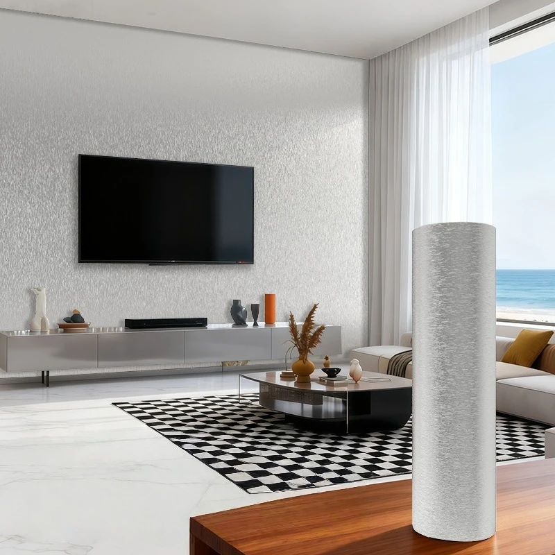 رشاقته رغوة الملمس المعدني قشر وعصا PVC خلفية للجدار الكسوة للماء ذاتية اللصق ملصقات جدار ديكور المنزل #4