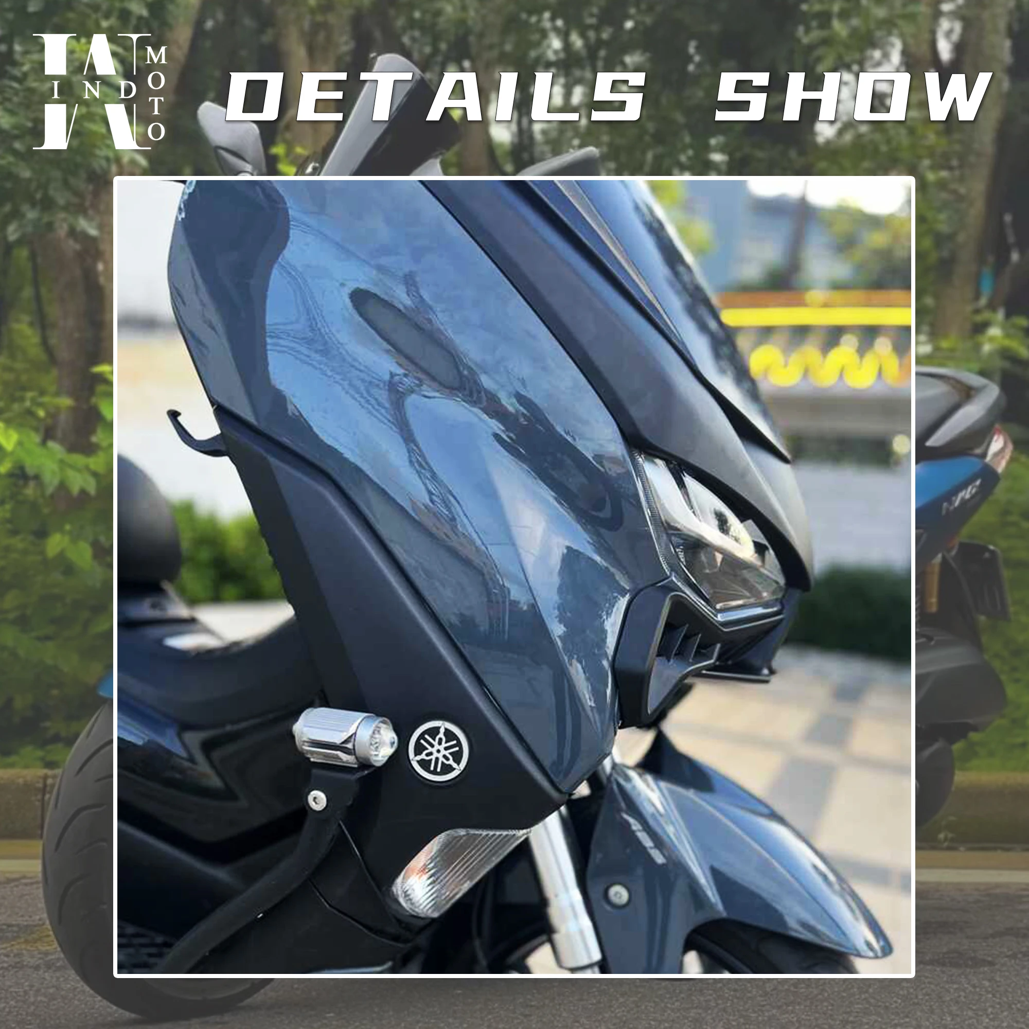 Nuevo para NMAX 155 ABS cubierta frontal panel de carenado frontal bisel frontal juego de dos piezas para YAMAHA NMAX155(2017-2024)