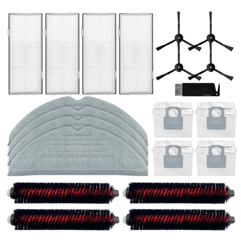 

Side Brush Hepa Filter Mop Dust Bag For Roborock S8 Pro Ultra/ G20 A6900RR Spare Parts