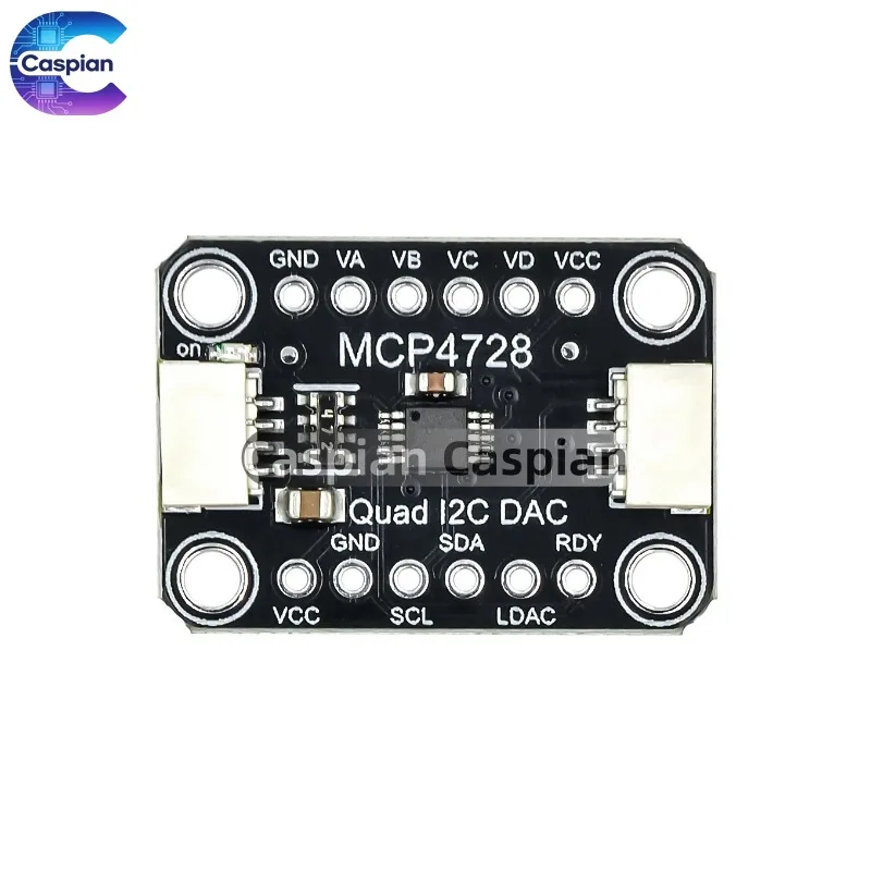 MCP4728 Quad DAC outputs with EEPROM module compatible with STEMMA QT Qwiic diy kit electronic components