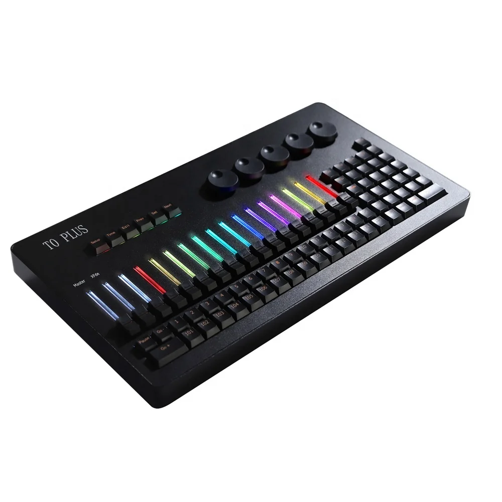 New MINI T0 PLUS Lighting Console Stage DMX512 Controller LED Lighting Mini Console for DJ Night Club Wedding Event Party AA