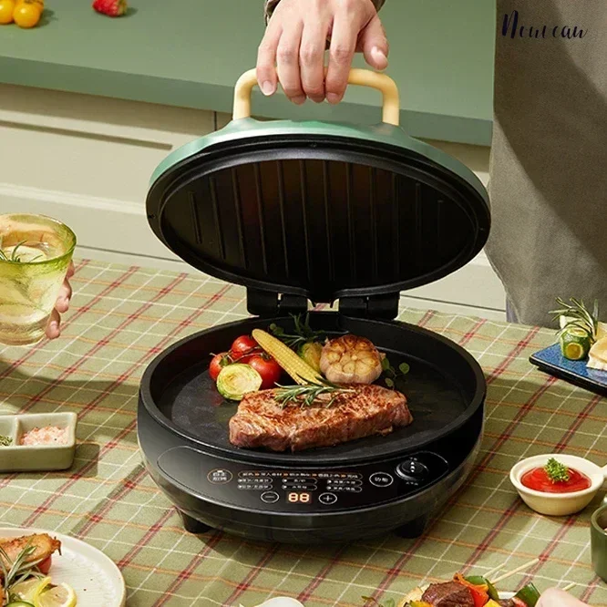 Household pancake pot enlarged and deepened electric pancake pan double-sided heating multi-function electric frying pan