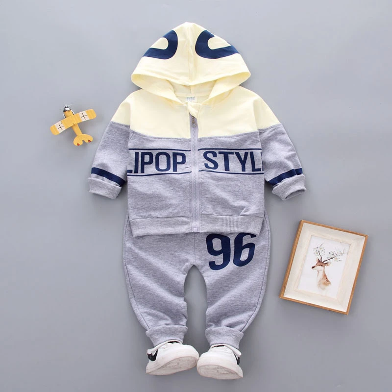 Hot Kid Tracksuit Boy Girl Clothing Set 2023 Spring Casual Long Sleeve Letter Zipper Outfit Infant Baby Clothes 1 2 3 4 Years