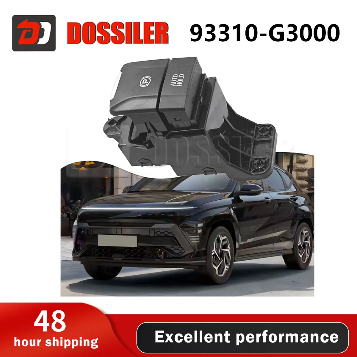 Interruptor de Freno de Mano Eléctrico Dossiler 93310-G3000 con AUTO HOLD para Hyundai Kona I30 N Line 2018 2019 2020, Repuestos para Auto