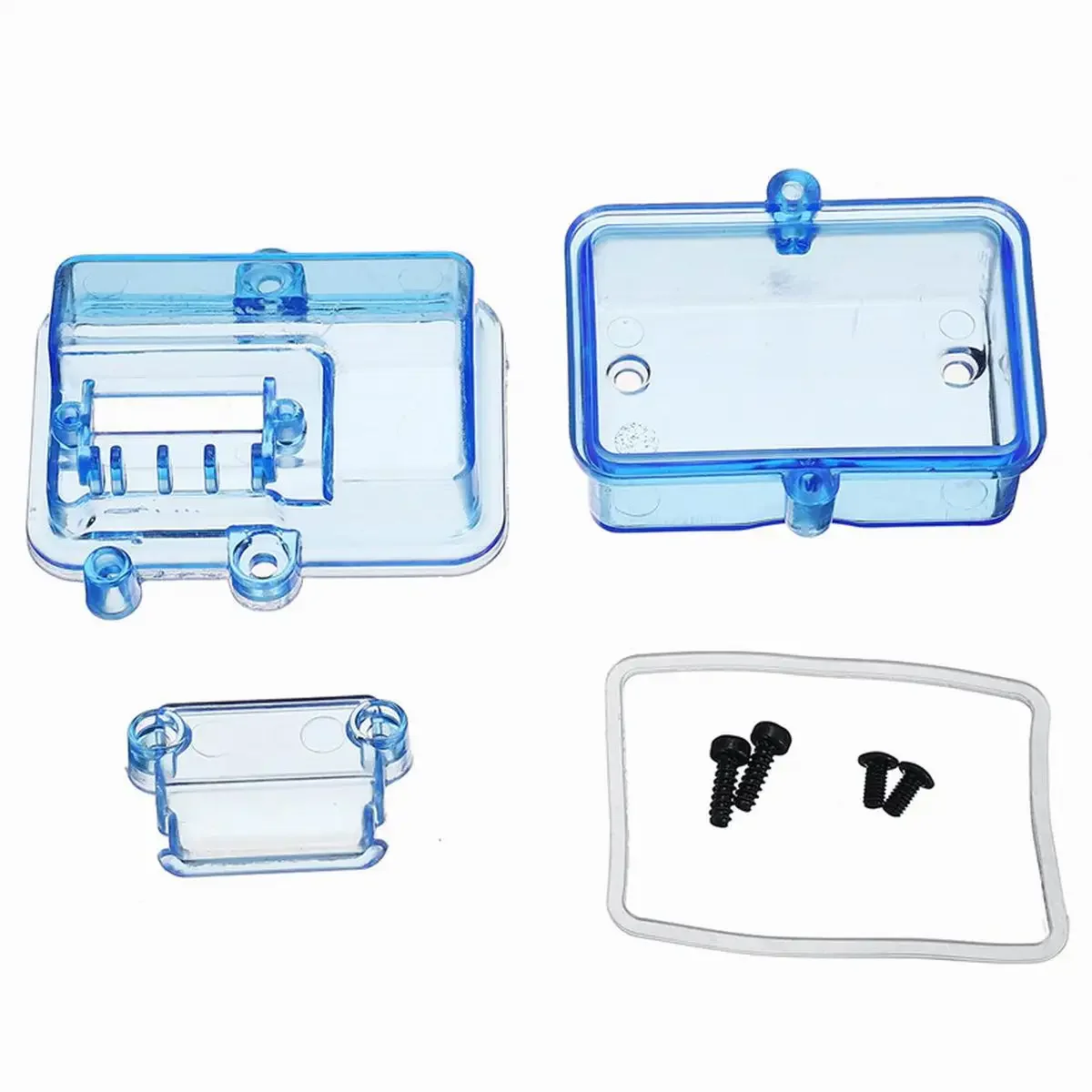 Blue Plastic Waterproof Receiver Receiving Box for Huanqi727 / Slash RC Car Remote Control Accesory