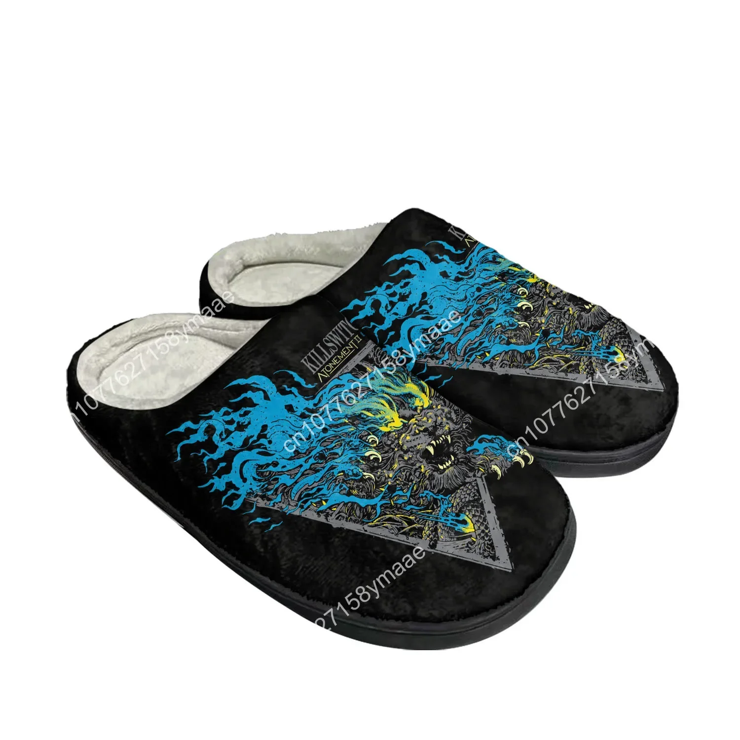 Killswitch Engage Home Cotton Slippers Mens Womens Plush Bedroom Casual Keep Warm Shoes Thermal Indoor Slipper Customized Shoe