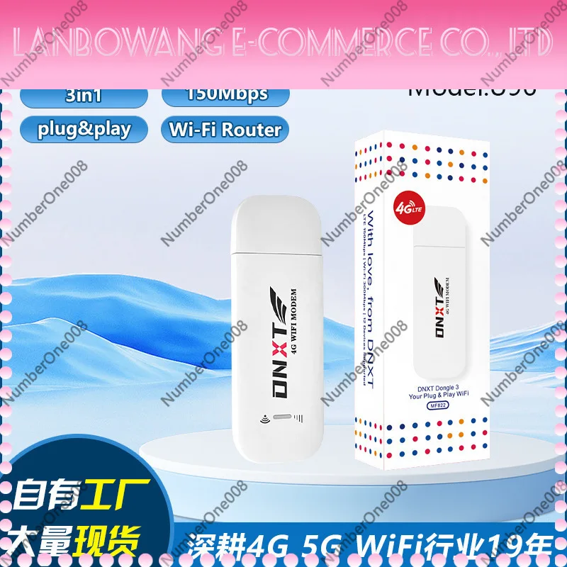 4G USB Dongle, Portable Wireless Network Card Modem for Russia, WiFi Hotspot Receiver for SIM Card for Laptop PC