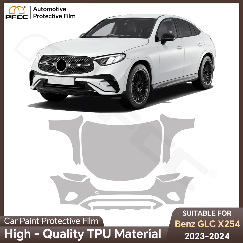 

TPU Paint Protection Film for Mercedes-Benz GLC X254 Coupe 2024 2025 Car Anti Scratch Pre-Cut Car Body Clear Bra Clear Bra PPF