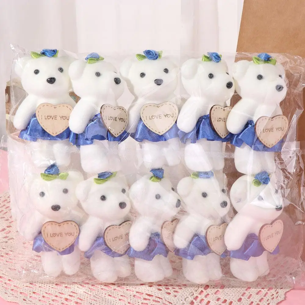 

10pcs/set Foam Bear Bear Plush Foam Toys Plush Animal Cartoon Mini Bear Flower Bouquet DIY Plush Doll Cartoon Bouquet Doll