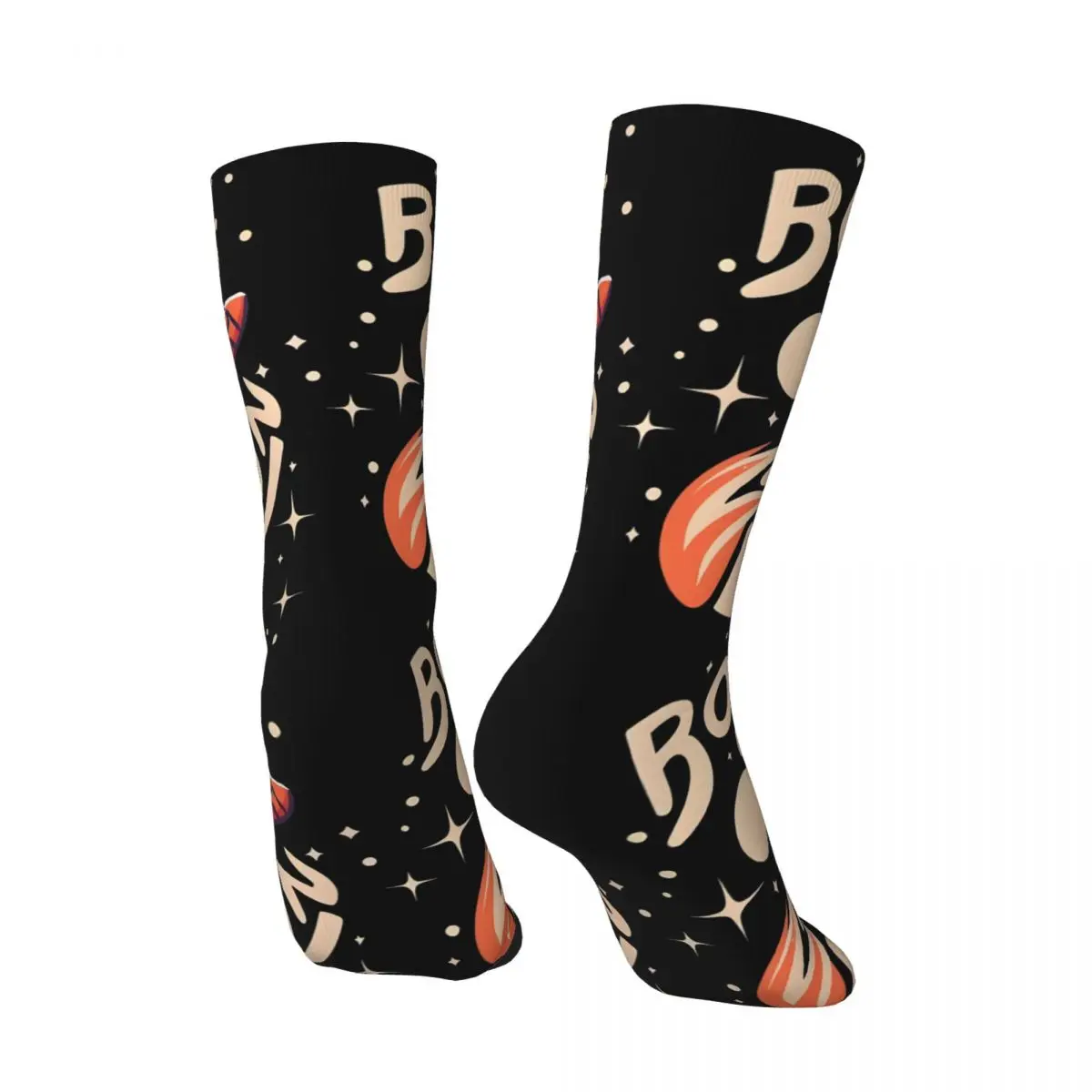 Retro Awesome Men's compression Socks Unisex Space Force Netflix Harajuku Seamless Printed Novelty Crew Sock