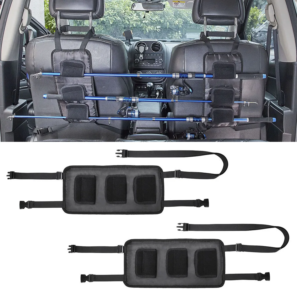 

2Pcs Fishing Rod Holder Car Fishing Rod Fixing Strap Carrier Belt Nylon Band for Auto SUV Truck