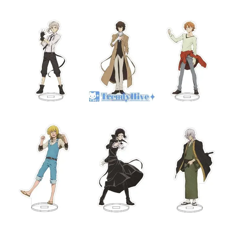 Bungou Stray Dogs 5th Season Anime Figures Acrylic Stand Sigma Dazai Osamu Nakahara Chuuya Stand Models Fans Collectible Gifts