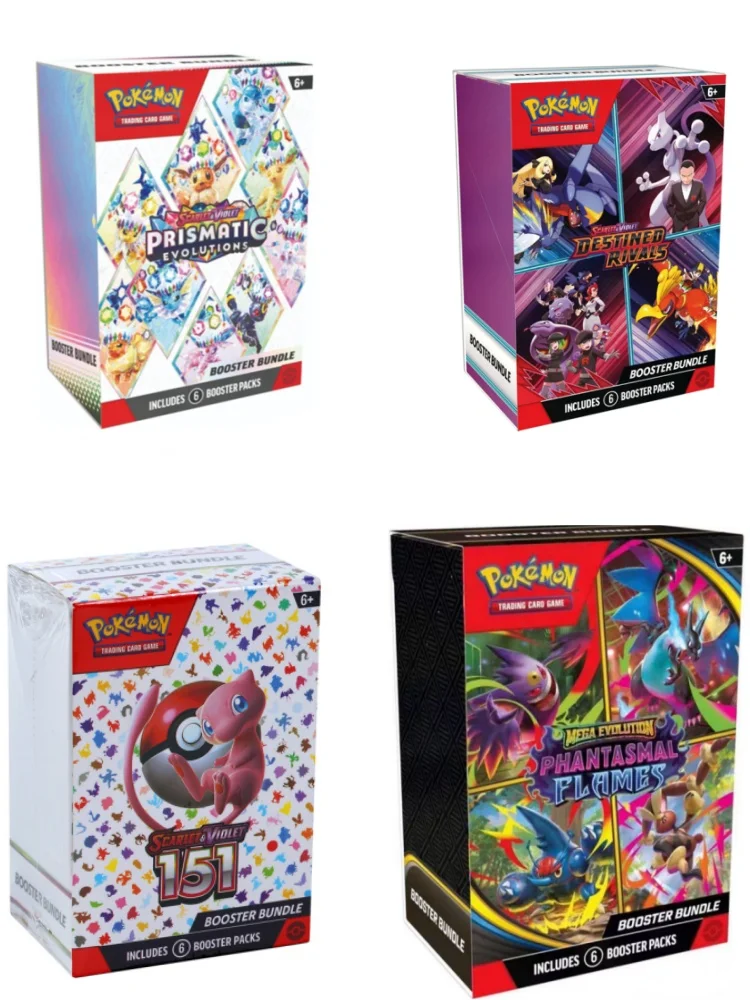 Pokemon Card v10 Boosterbundel Destined Rivals Prismatische Evolutions Scarlet Violet 151, Engels ME02 Boosterkaarten Geschenken - afbeelding 2