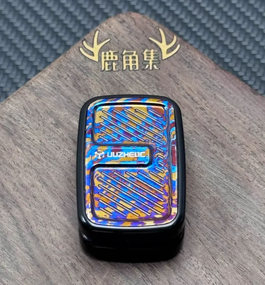 Used EDC Matrix Armor Infinite Timascus+Steel Fidget Slider Decompression Toy