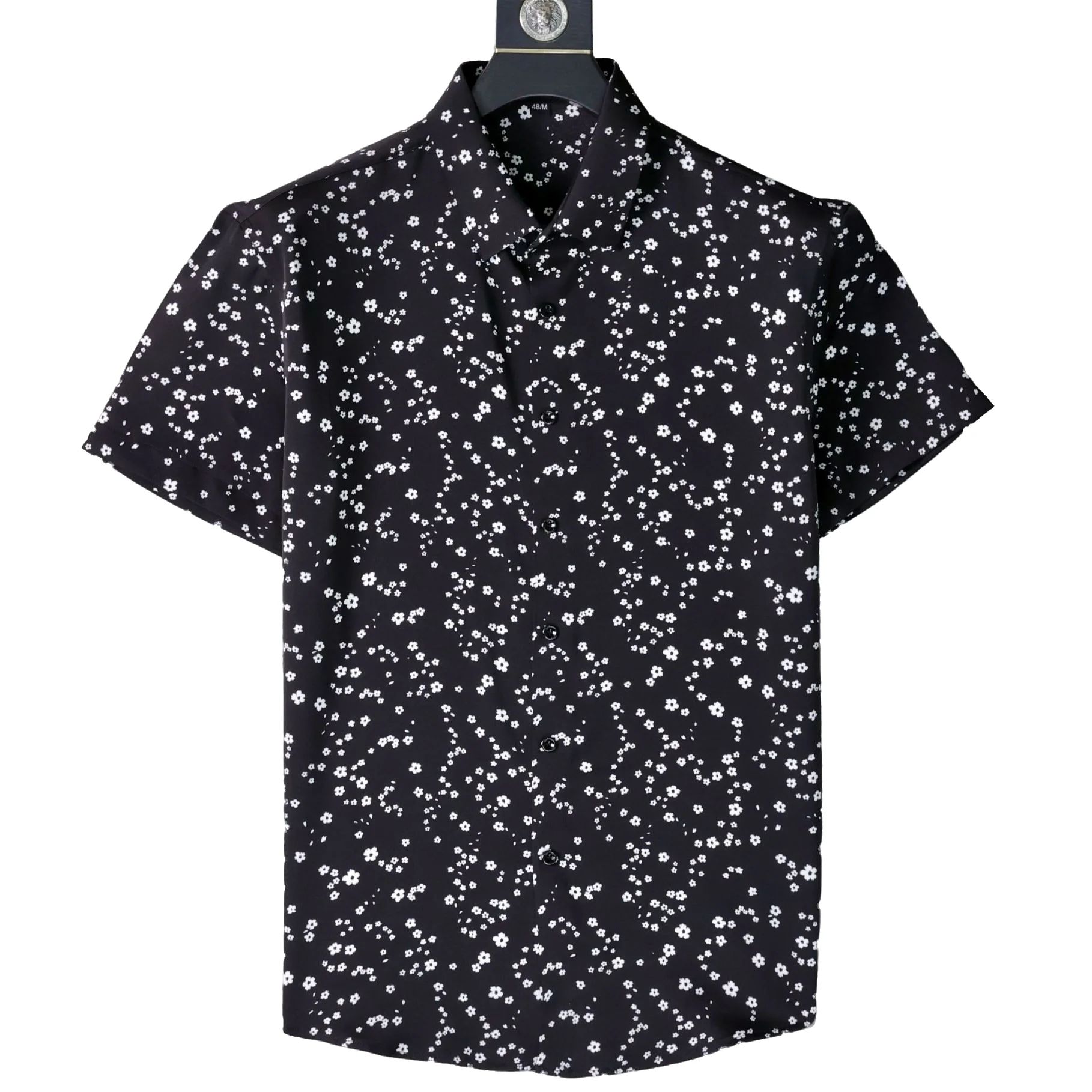 

Высококачественная мужская рубашка с коротким рукавом, весна-лето 2026, свободная, дышащая, универсальная, повседневная, для отпуска, пляжная, гавайская рубашка