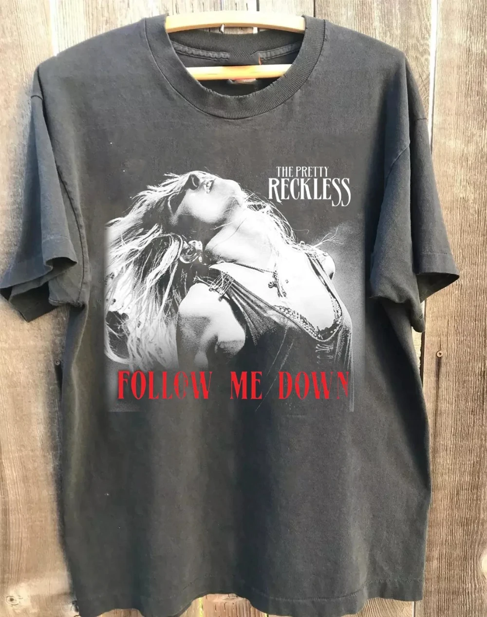 Camiseta con temática del póster de Pretty Reckless, ¡nueva! ¡Regalo para fanáticos! Camiseta holgada unisex de algodón puro estilo Harajuku