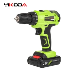 YIKODA 12V 16.8V 21V  Electric Screwdriver Cordless Drill Rechargeable Lithium Battery Mini Wireless Power Driver Tools