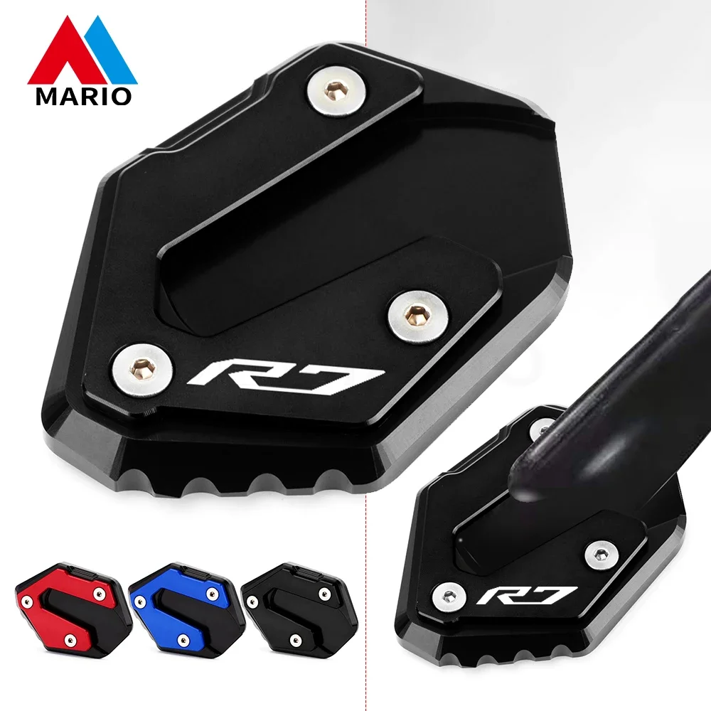 

For Yamaha R7 YZFR7 YZF R7 R 7 YZF-R7 2021 2022 Motorcycle Accessories CNC Kickstand Side Stand Extension Enlarge Plate Pad