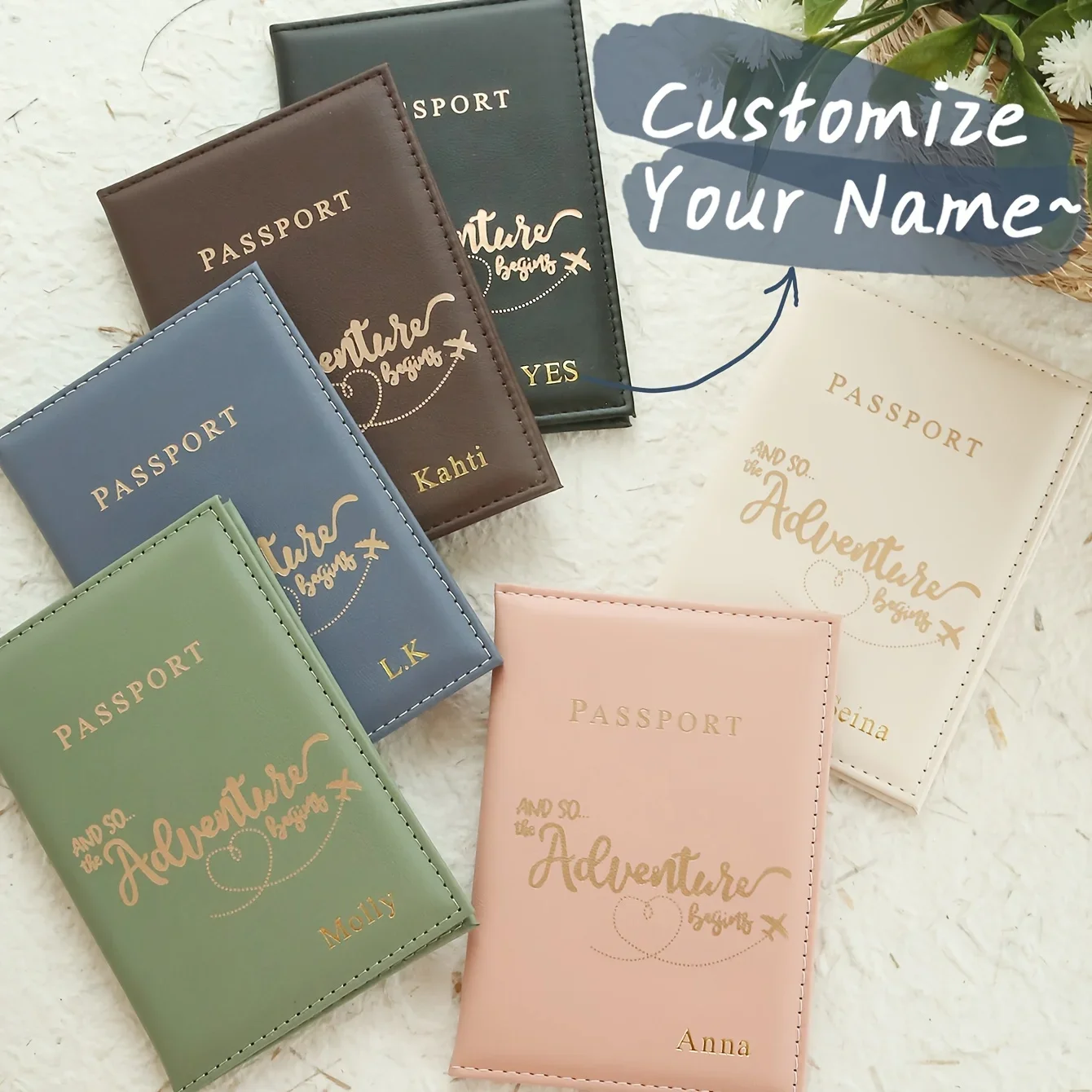

Custom Name Engraved Wallet PU Leather Personalized Gift Wallet for Men Women RFID Blocking Slim Card Holder Travel Wallets