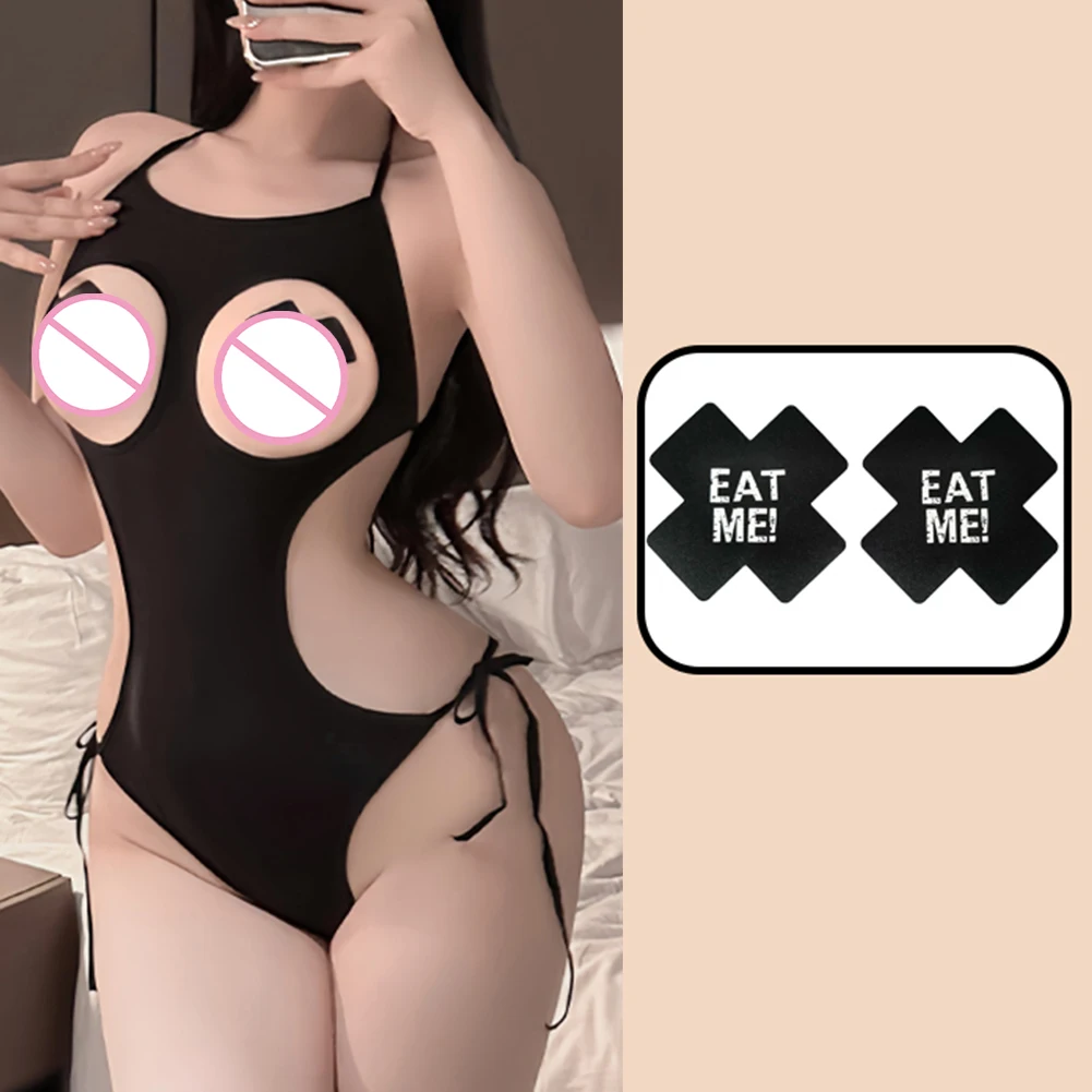 女性のためのセクシーなランジェリー,透かし彫りのホルターネック,取り外しなし,ボディスーツ,パジャマ,親密なレオタード,いちゃつく,誘惑,セックスのためのナイトウェア